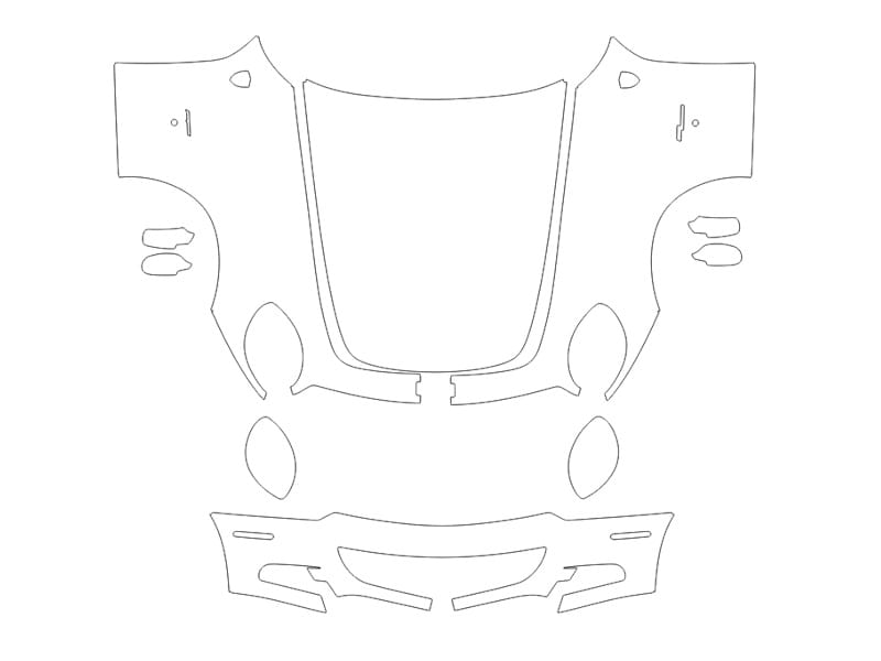 Formatki PPF do karoserii Ferrari 612 (2004) Scaglietti – zestaw