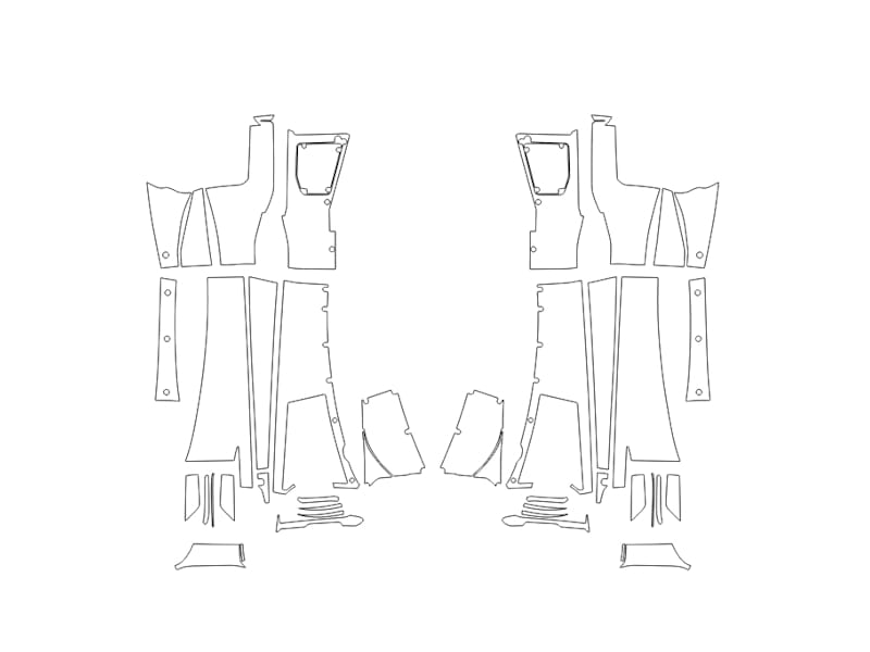 Formatki PPF do karoserii Ferrari F80 (2025) – zestaw