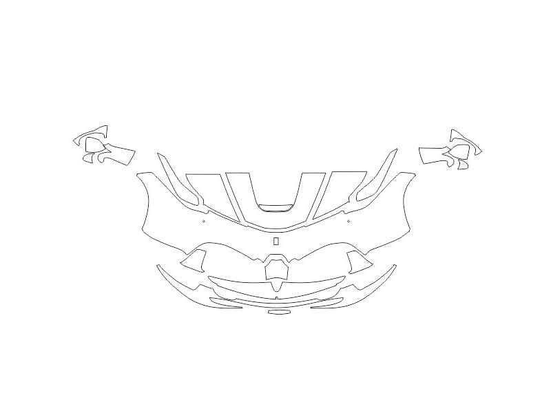 Formatki PPF do karoserii Ferrari LaFerrari Aperta (2017) – zestaw