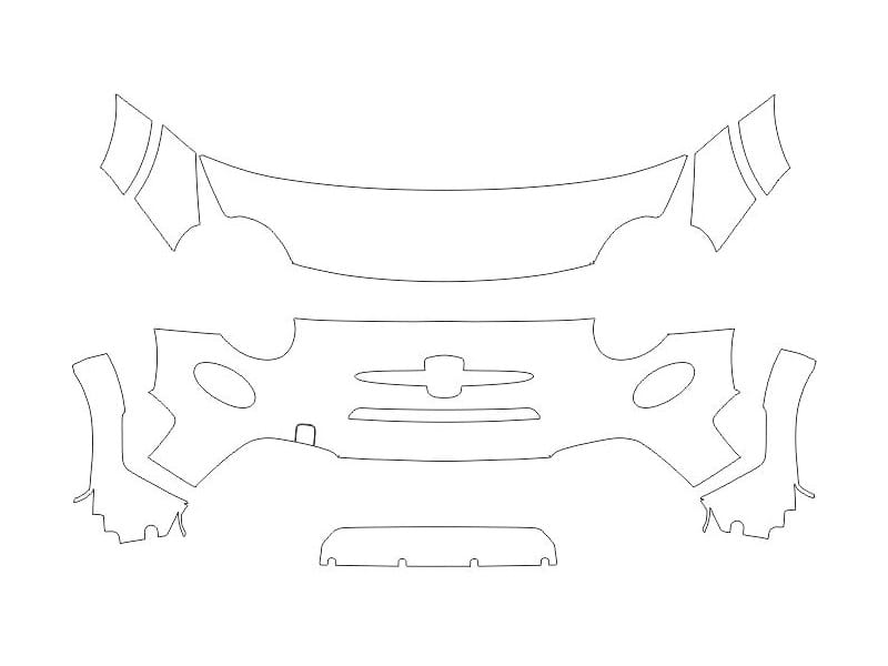 Formatki PPF do karoserii Fiat Abarth 695 (2020) Base – zestaw