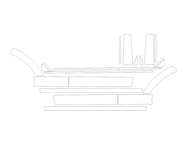 Formatki PPF do karoserii Ford Bronco (2022) Raptor – zestaw