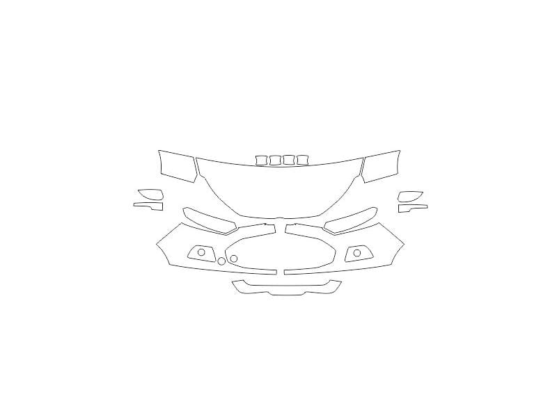 Formatki PPF do karoserii Ford EcoSport (2014) – zestaw
