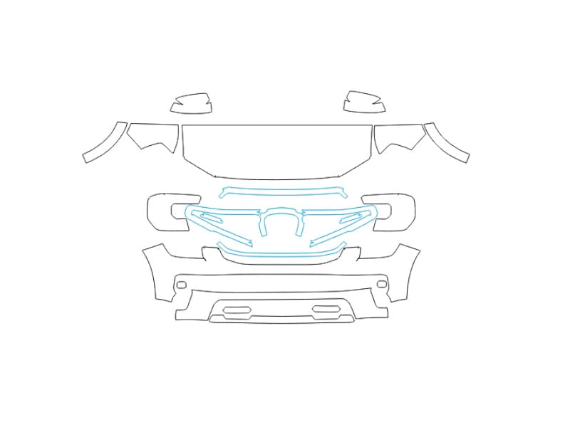 Formatki PPF do karoserii Ford Everest (2022) – zestaw