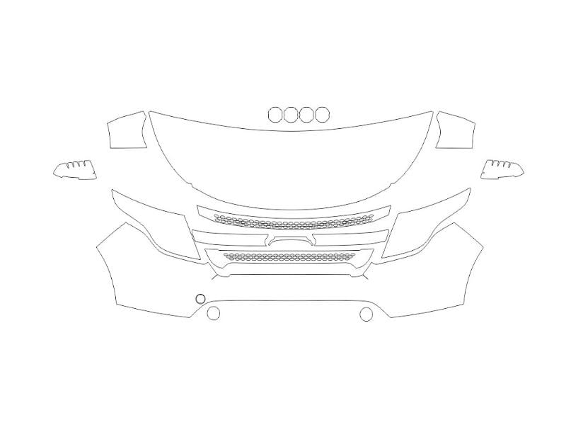 Formatki PPF do karoserii Ford Explorer (2013) – zestaw