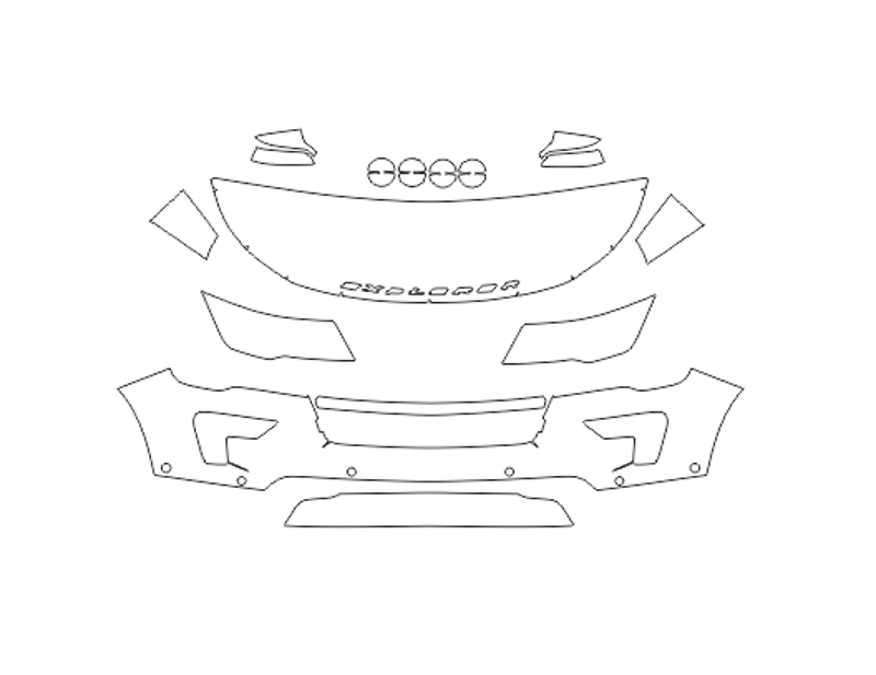 Formatki PPF do karoserii Ford Explorer (2018) sport – zestaw