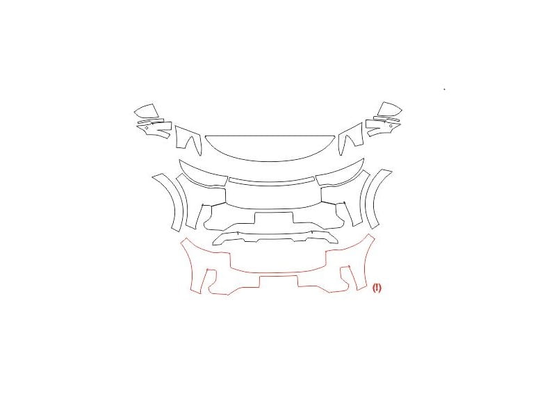 Formatki PPF do karoserii Ford Explorer (2023) – zestaw