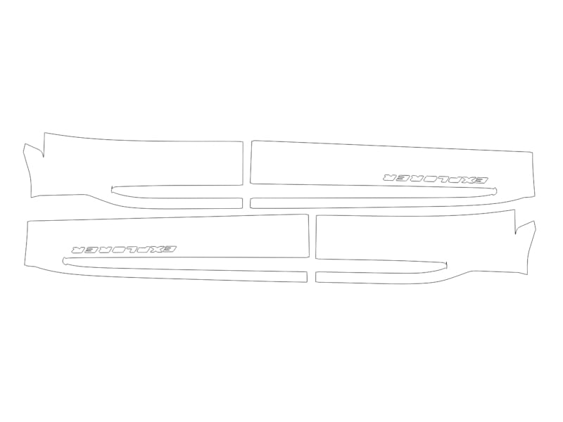 Formatki PPF do karoserii Ford Explorer (2023) – zestaw