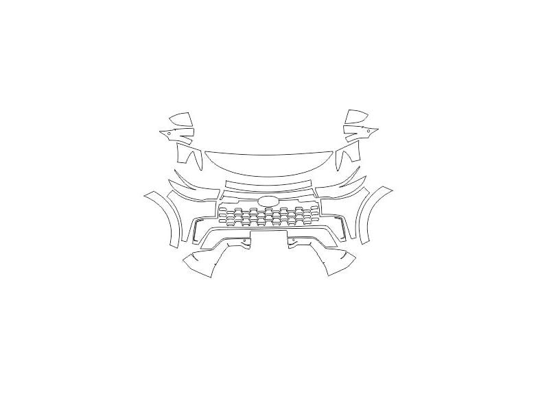 Formatki PPF do karoserii Ford Explorer (2023) Kunlun Peak Edition – zestaw