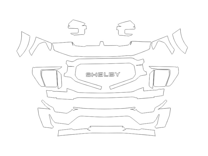 Formatki PPF do karoserii Ford F-150 (2021) Shelby – zestaw