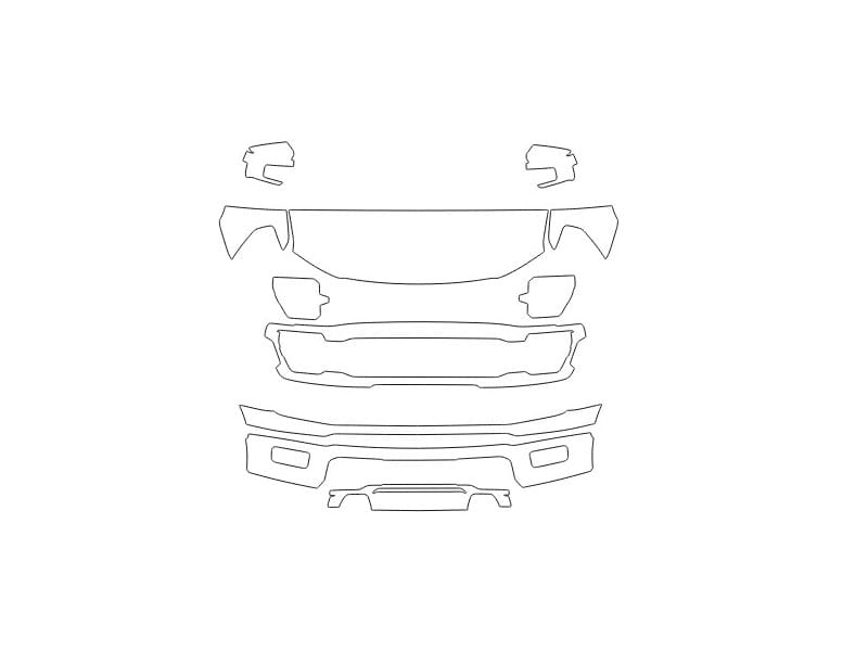 Formatki PPF do karoserii Ford F-150 (2024) XLT – zestaw