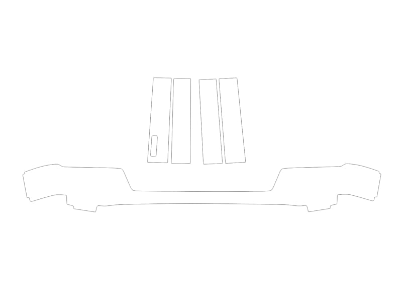 Formatki PPF do karoserii Ford F-150 (2024) XLT – zestaw