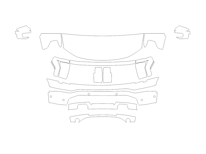 Formatki PPF do karoserii Ford F-150 Lightning (2024) Flash – zestaw