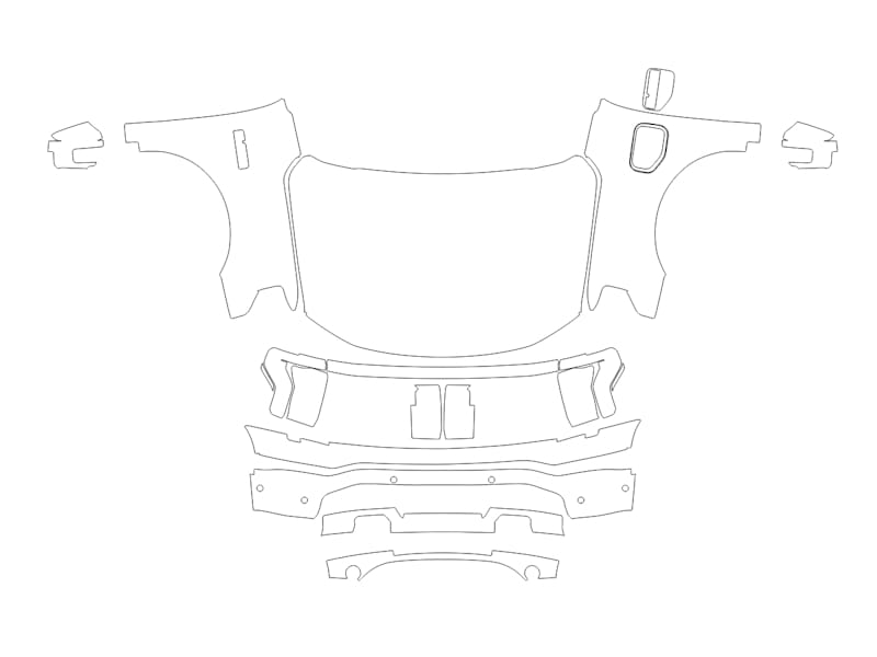 Formatki PPF do karoserii Ford F-150 Lightning (2024) Flash – zestaw