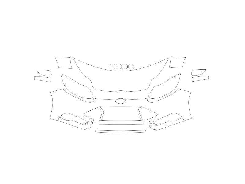 Formatki PPF do karoserii Ford Focus (2012) ST – zestaw