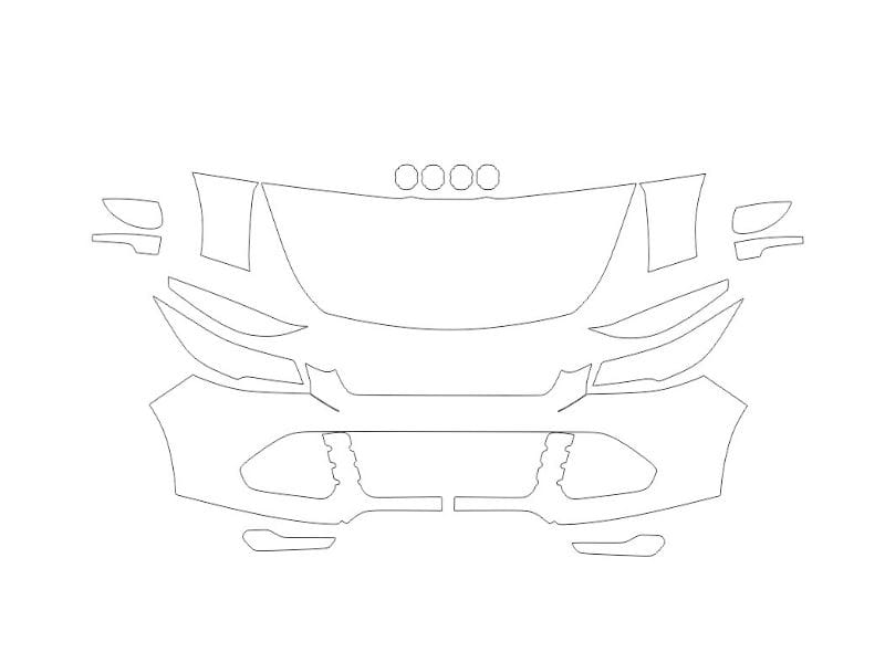 Formatki PPF do karoserii Ford Kuga (2013) – zestaw