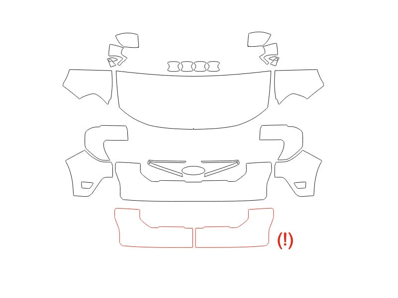 Formatki PPF do karoserii Ford Maverick (2025) Tremor – zestaw
