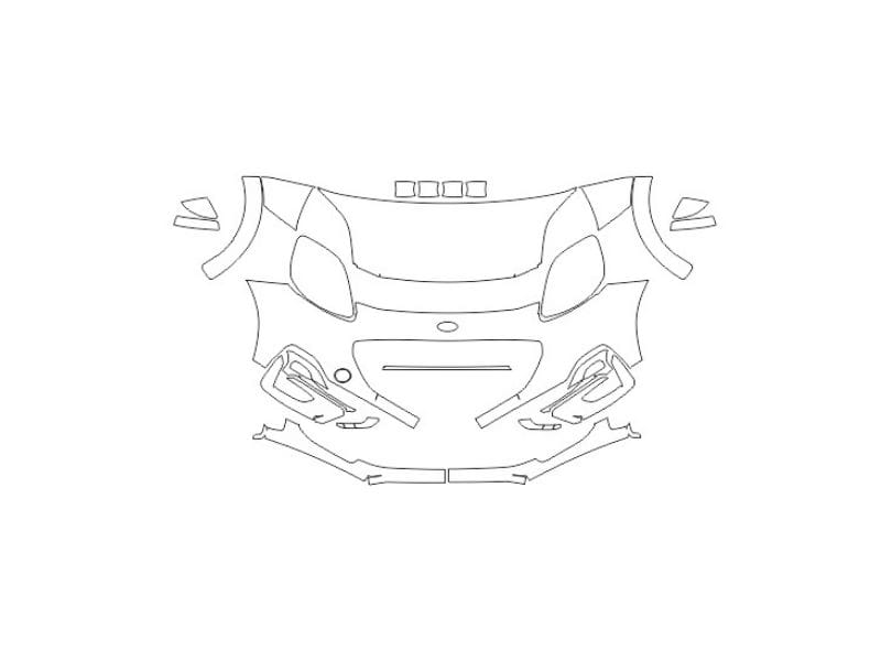 Formatki PPF do karoserii Ford Puma (2020) ST-Line – zestaw