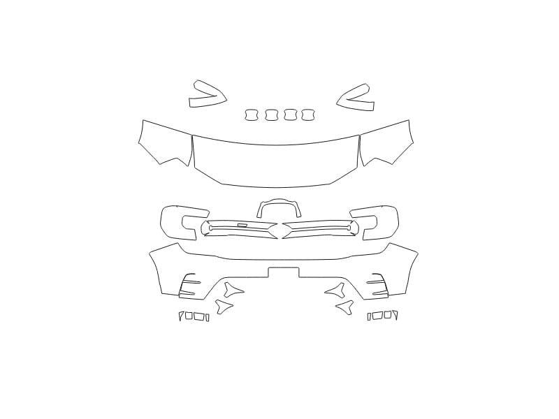 Formatki PPF do karoserii Ford Ranger (2024) MS RT – zestaw