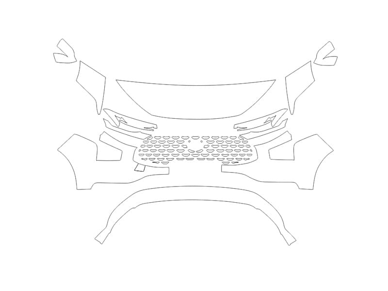 Formatki PPF do karoserii Ford Taurus (2024) – zestaw