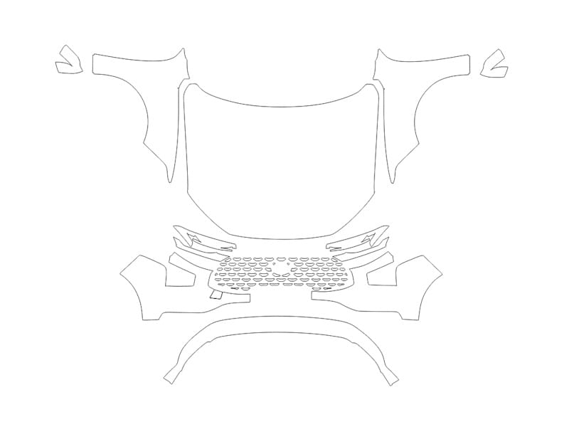 Formatki PPF do karoserii Ford Taurus (2024) – zestaw