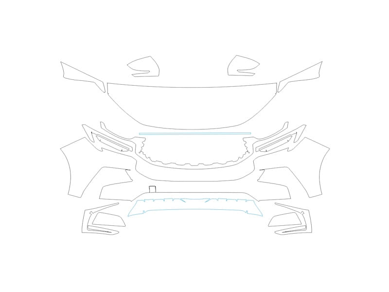 Formatki PPF do karoserii Ford Territory (2024) – zestaw