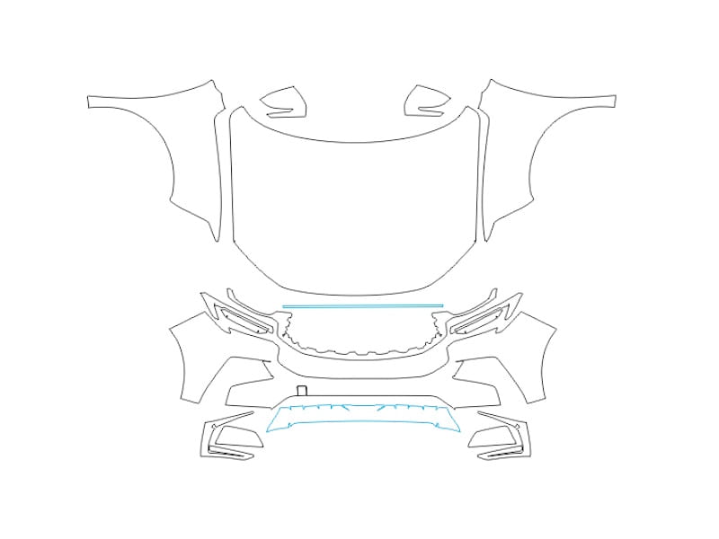 Formatki PPF do karoserii Ford Territory (2024) – zestaw