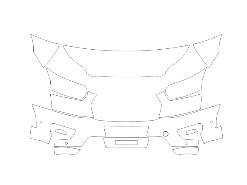 Formatki PPF do karoserii Ford Transit (2025) XLT – zestaw