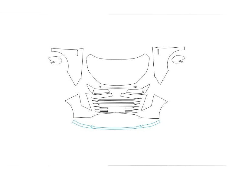 Formatki PPF do karoserii GAC E9 (2023) Pro – zestaw