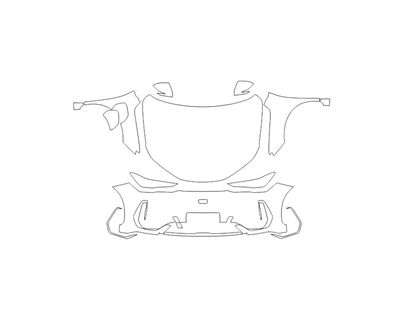 Formatki PPF do karoserii Geely EX5 (2025) – zestaw