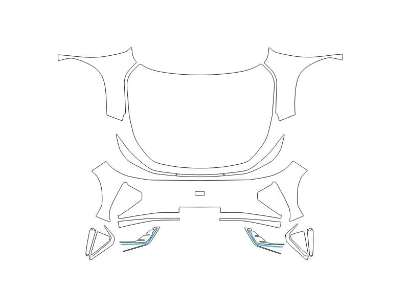 Formatki PPF do karoserii Geely Galaxy (2025) L7 – zestaw