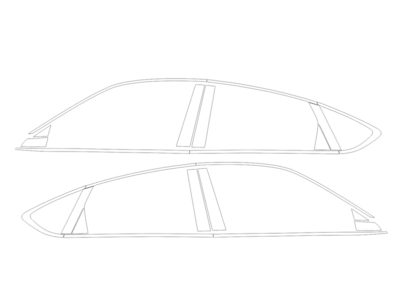 Formatki PPF do karoserii Geely Tugella (2020) – zestaw