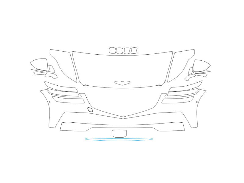 Formatki PPF do karoserii Genesis G80 (2020) – zestaw