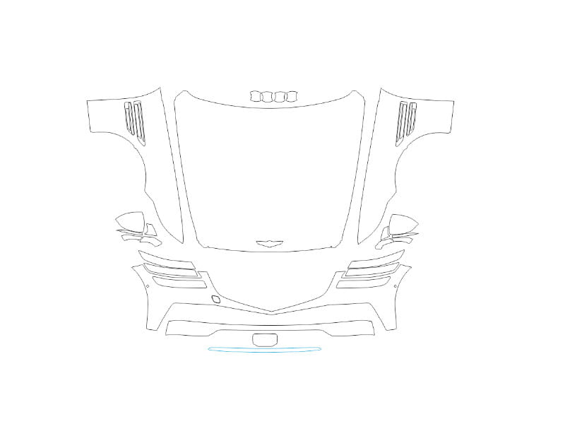 Formatki PPF do karoserii Genesis G80 (2020) – zestaw