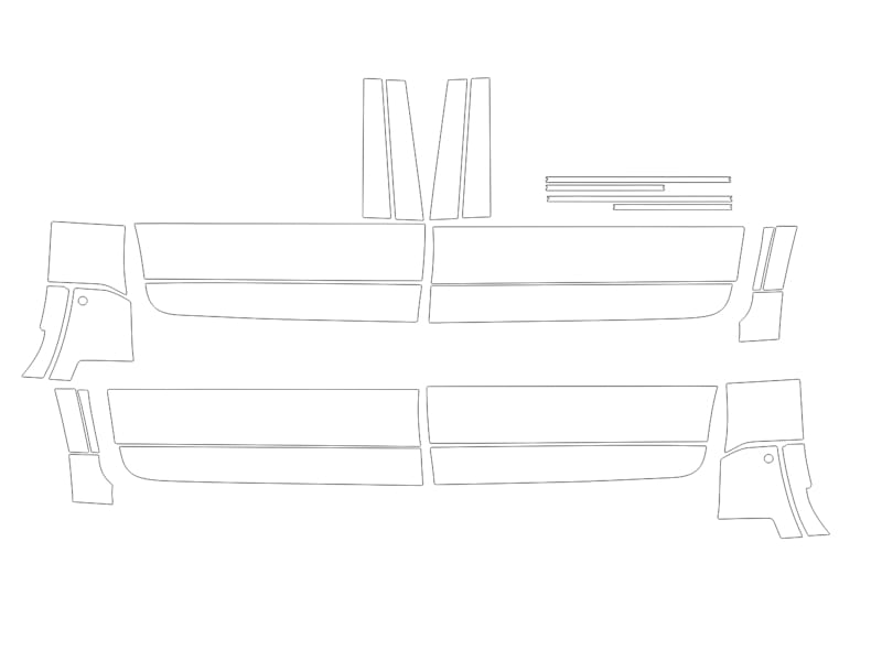 Formatki PPF do karoserii GMC Acadia (2024) AT4 SUV – zestaw
