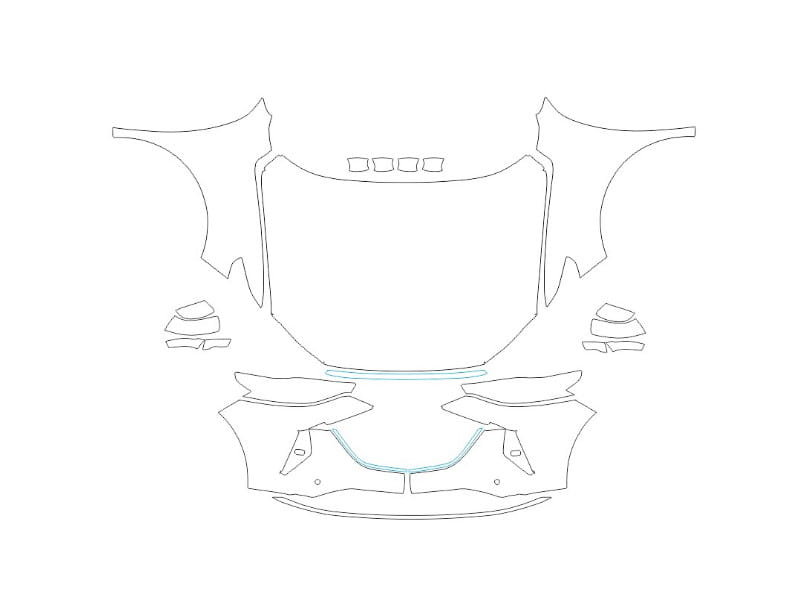Formatki PPF do karoserii Haval F7x (2022) – zestaw