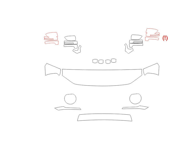 Formatki PPF do karoserii Haval H3 (2024) – zestaw