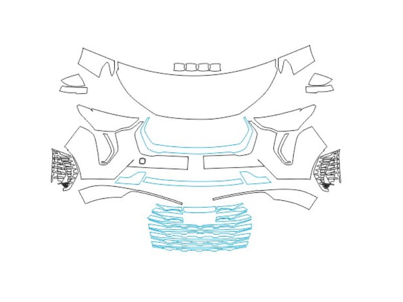 Formatki PPF do karoserii Haval Jolion (2021) – zestaw