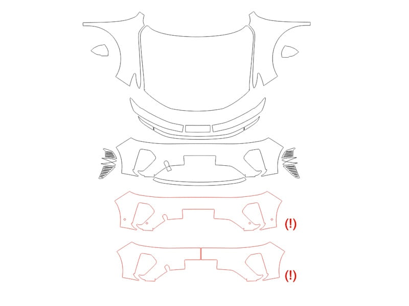 Formatki PPF do karoserii Haval Xiaolong (2025) Max – zestaw