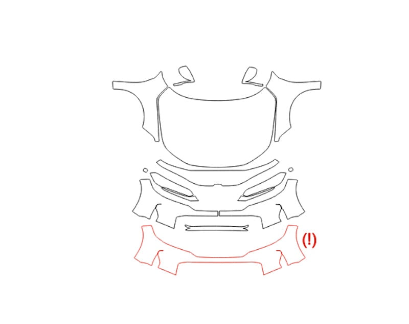 Formatki PPF do karoserii Honda Civic (2025) Hatchback – zestaw