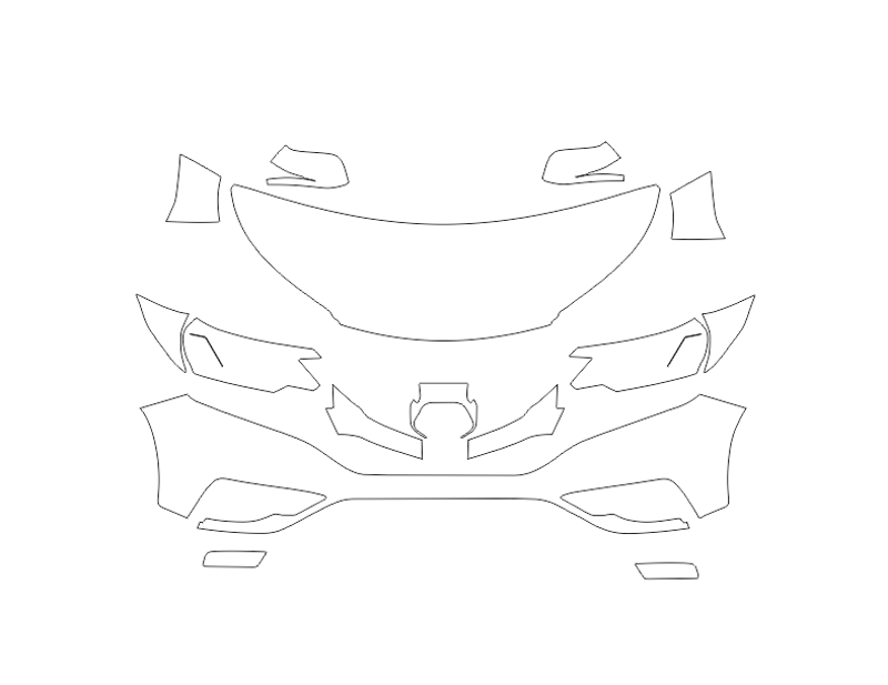 Formatki PPF do karoserii Honda CR-V (2015) – zestaw