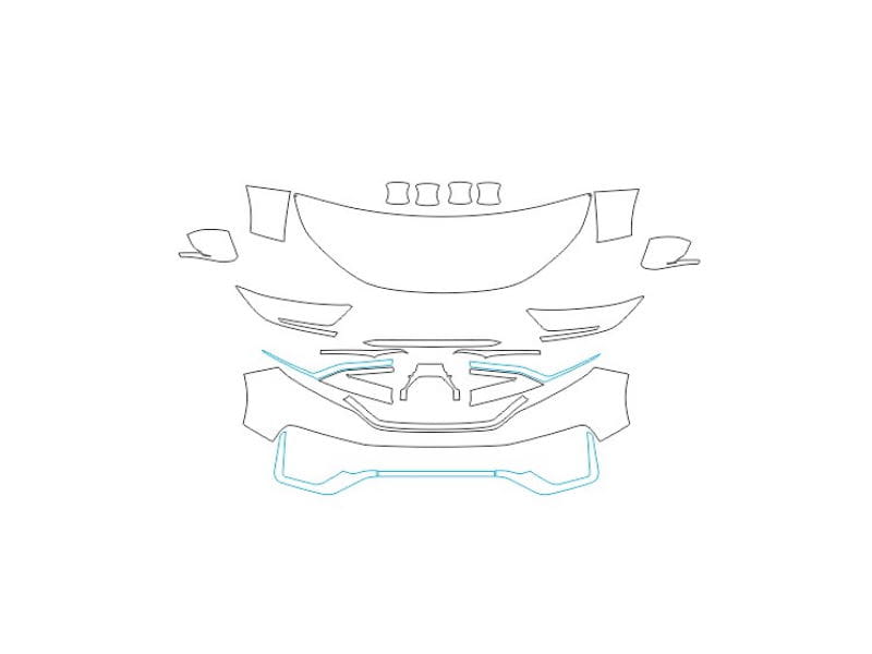 Formatki PPF do karoserii Honda CR-V (2020) – zestaw