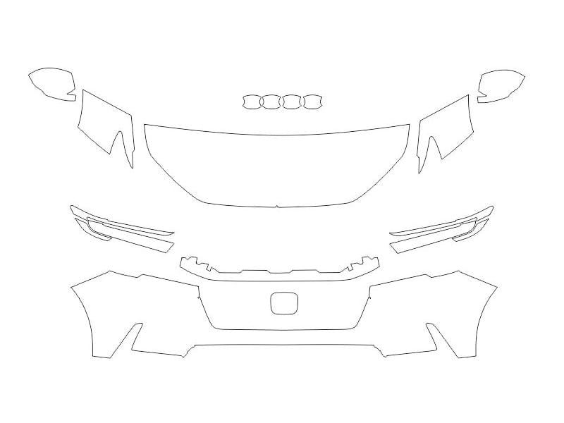 Formatki PPF do karoserii Honda CR-V 2023 – zestaw