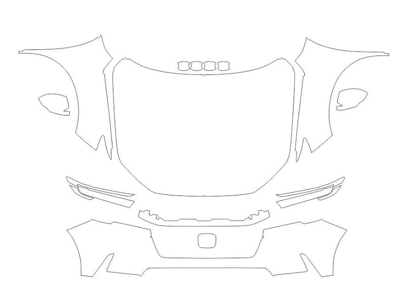Formatki PPF do karoserii Honda CR-V 2023 – zestaw