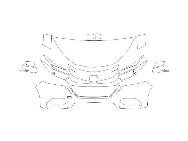 Formatki PPF do karoserii Honda HR-V (2019) – zestaw