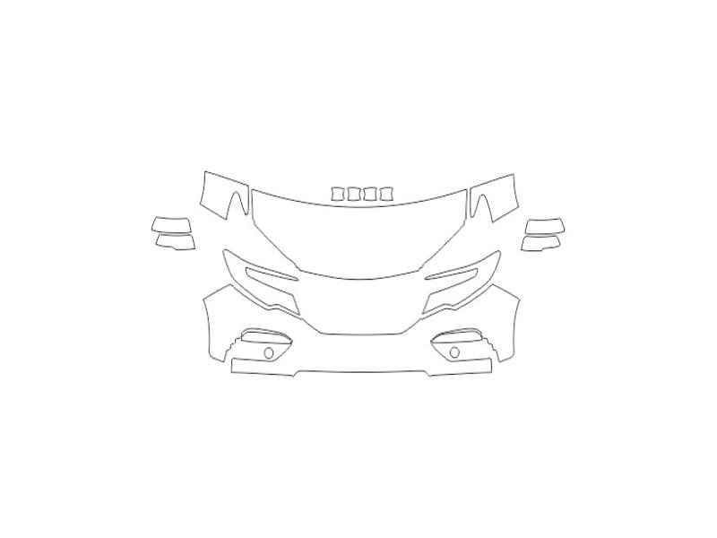 Formatki PPF do karoserii Honda Pilot (2016) – zestaw