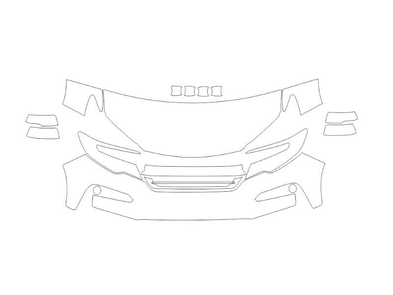 Formatki PPF do karoserii Honda Pilot (2019) – zestaw