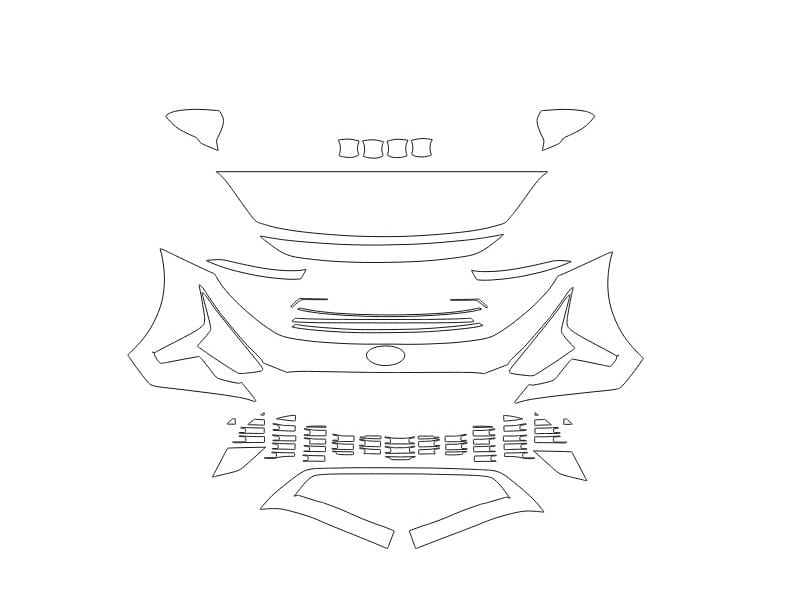 Formatki PPF do karoserii Hyundai Bayon (2021) – zestaw