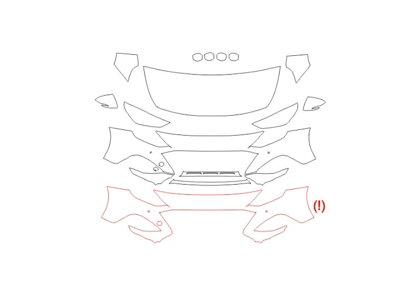 Formatki PPF do karoserii Hyundai i30 (2022) N – zestaw