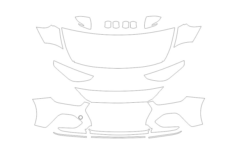 Formatki PPF do karoserii Hyundai i30 N / Elantra GT N Line (2019) – zestaw