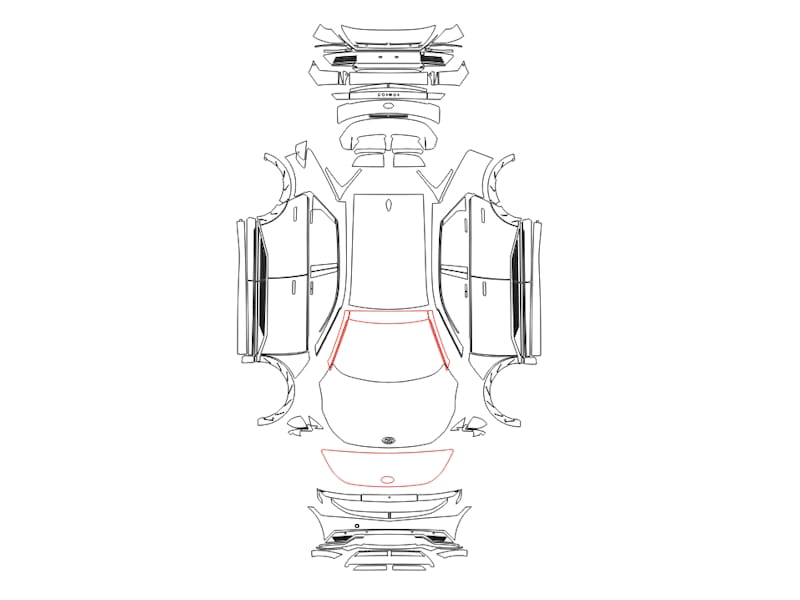 Formatki PPF do karoserii Hyundai IONIQ 5 (2022) – zestaw